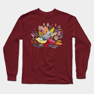 Autumn Kitten Long Sleeve T-Shirt